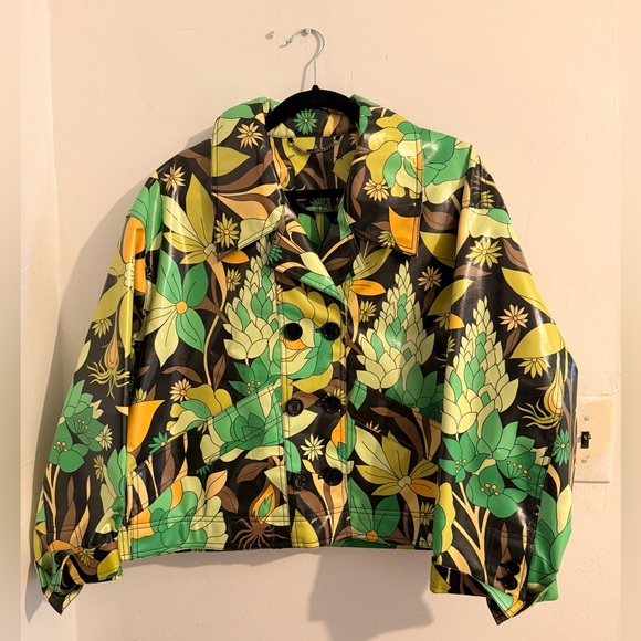Fendi Double-Breasted Floral-Print Jacket - Picture 3 of 5